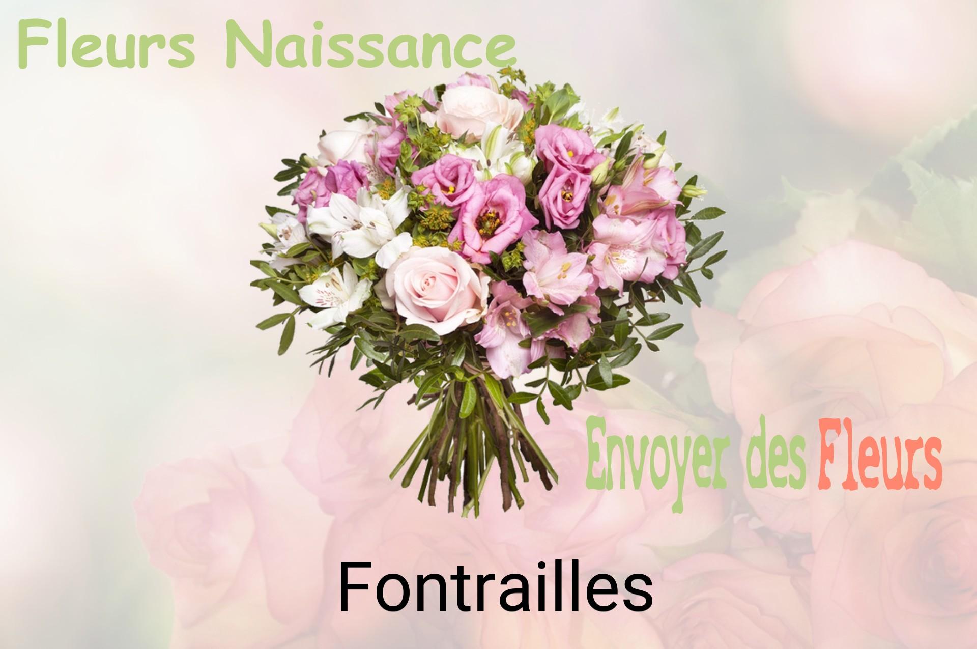 Bouquet de fleurs de naissance livré à Fontrailles